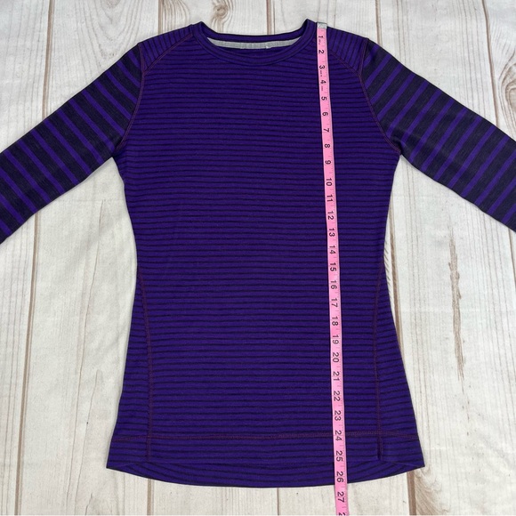 Smartwool NTS 250 Wool Long Sleeve Baselayer Crewneck Top Purple/Black Sz M - Picture 12 of 13